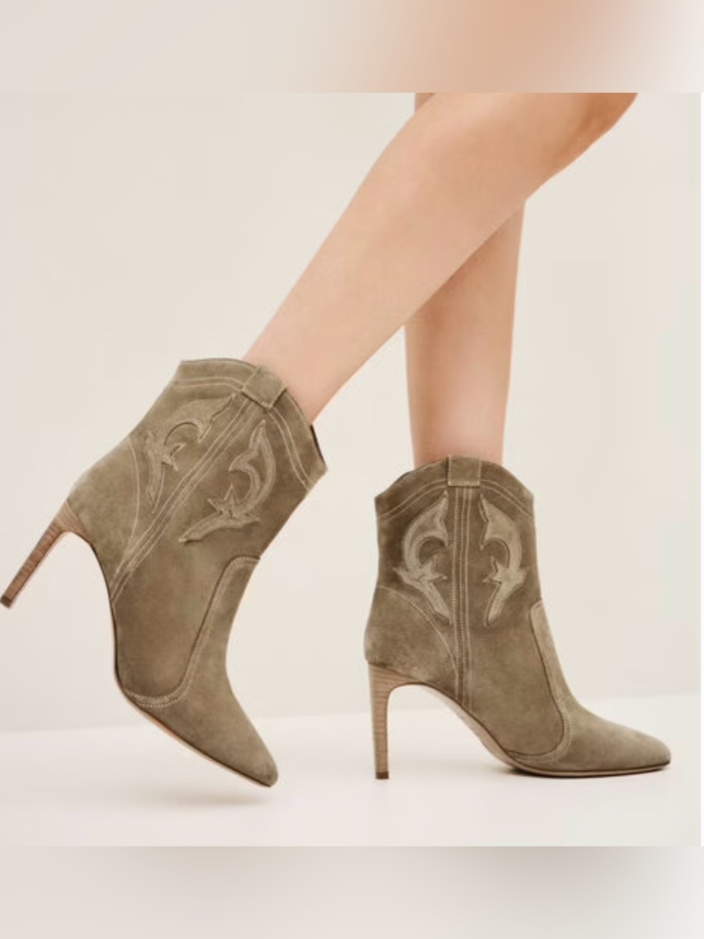 ba&sh Caitlin suede heeled boots